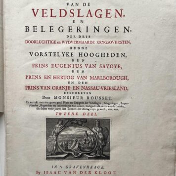 Oorlogskundige Beschryving van de veldslagen en belegeringen tweede deel