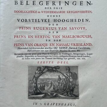 Oorlogskundige Beschryving van de veldslagen en belegeringen eerste deel