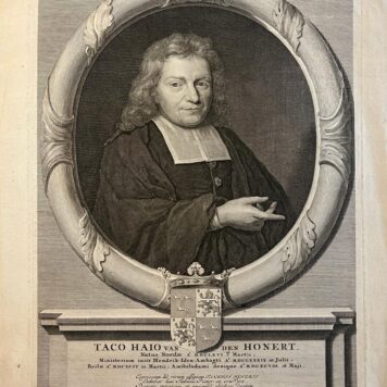 Portrait print of Joachim Hoppe / Hoppius / Hop