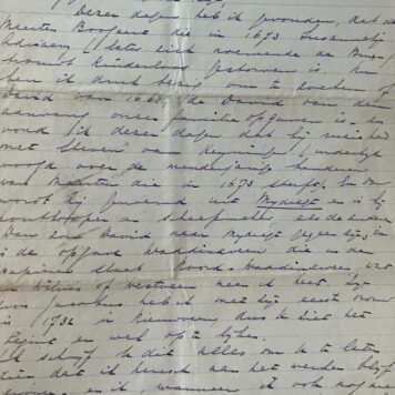Letter by H.C. Boogaard from Bosch about family geneology