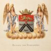 [Heraldic coat of arms] Coloured coat of arms of the Boreel van Hogelanden family, family crest, 1 p.