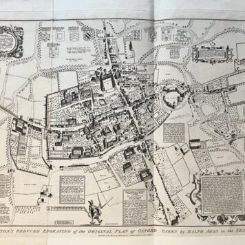 Skelton's reduced engraving of the original plan of Oxford taken by Ralph Agas in the Year 1578,