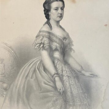 Portrait of Belgium Queen Marie Henriette (Maria Hendrika)