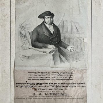 Portrait of rabbi E.J. Löwenstam