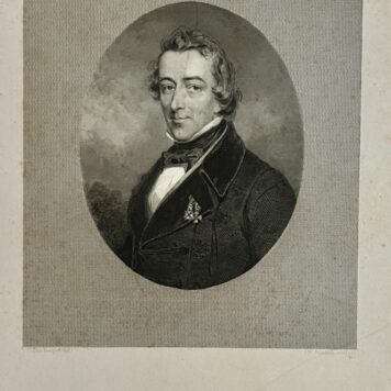 Portret van dichter en schrijver Jacob van Lennep