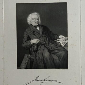 Portret van dichter en schrijver Jacob van Lennep