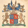 [Heraldic coat of arms] Coloured coat of arms of the van den Bosch family, family crest, 1 p.