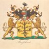 [Heraldic coat of arms] Coloured coat of arms of the Bosschaert family, family crest, 1 p.