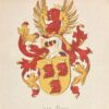 [Heraldic coat of arms] Coloured coat of arms of the van Bosse family, family crest, 1 p.