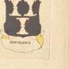[Heraldic coat of arms] Coloured coat of arms of the Bouckhout family, family crest, 1 p.