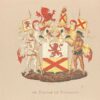 [Heraldic coat of arms] Coloured coat of arms of the de Bounam de Ryckholt family, family crest, 1 p.