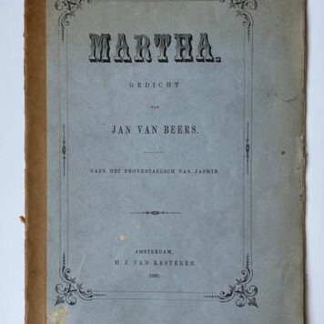 Martha de zinnelooze. Jan van Beers