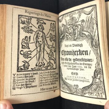 Rare, Almanac, 1665 | Schryf almanach, Saeghman