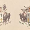 [Heraldic coat of arms] Coloured coat of arms of the Brantsen family, family crest, 1 p.