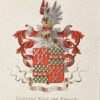 [Heraldic coat of arms] Coloured coat of arms of the Clifford Kocq van Breugel family, family crest, 1 p.