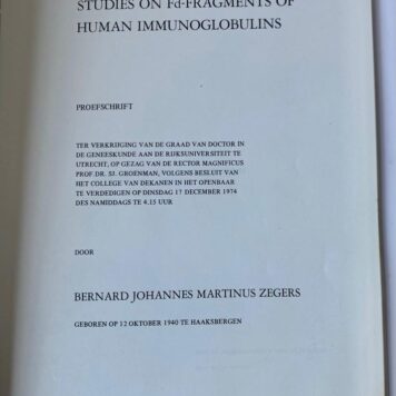 Studies on Fd-fragments of human immunoglobulins. Proefschrift [...] Utrecht Elinkwijk 1974