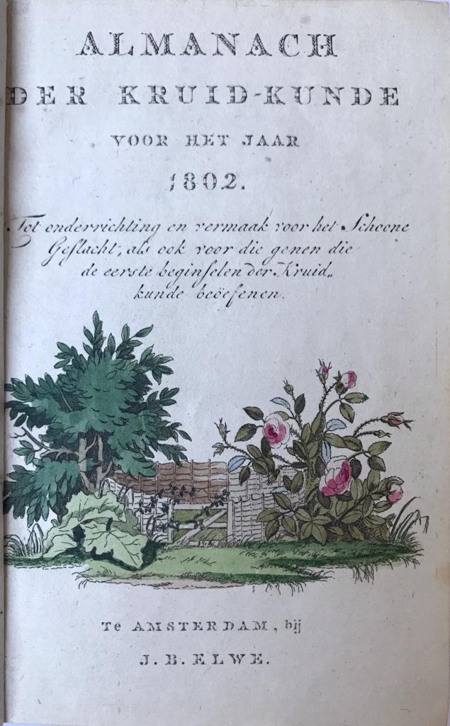 Women, Herbology, Science, 1802 | Almanach der kruid-kunde