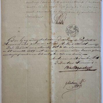 Maartensdijk verkoop documenten Van Hengst 1821