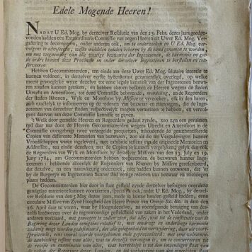 Printed publication Utrecht 1784