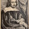 Antique print engraving Portrait of Balthazar Gerbier at 42 by Paulus Pontius