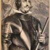 Antique print engraving Portrait of Emanuel Frockas by Paulus Pontius.