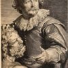 Portrait print sculptor Andries Colijns de Nole by Pieter De Jode
