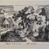 Antique print etching Landscape with large tree by Simon Wijnants Frisius