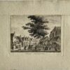 Antieke prent dorpsgezicht: 't Dorp Valkenburg Limburg