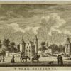Antieke prent Zuid Holland: 't Vlek Oosterwyk.