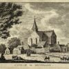 Antieke prent Zeeland: Kapelle in Duiveland.