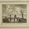Antieke prent Noord-Holland: De Beemster Poort te Purmerend.