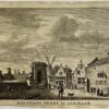 Antieke prent Noord-Holland: Kennemer Poort te Alkmaar.
