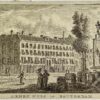 Antieke prent Zuid-Holland: Armen Huis te Rotterdam.