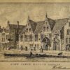 Antieke prent Rotterdam: Sint Joris Doelen Aldaar.