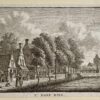 Antieke prent Friesland: t' Dorp Ried.