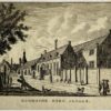 Antieke prent Wijk bij Duurstede Utrecht: Roomsche Kerk Aldaar.
