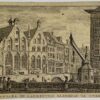 Antieke prent: 't Barbara en Laurentius Gasthuis te Utrecht.