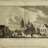 Antieke prent: 't Dorp Scherpenzeel op de Grenzen van Gelderland.