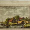 Antieke prent Friesland: De Sneeker Poort te Sloten.