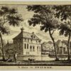 Antieke prent Friesland 't Huis te Swichem.