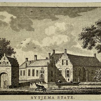 Antieke prent Friesland: Sytjema State.