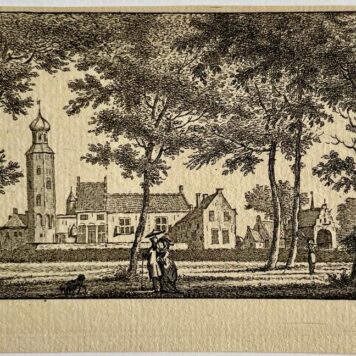 Antieke prent Friesland: Tjaarda State.