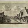 Antieke prent Friesland: 't Dorp Arum.