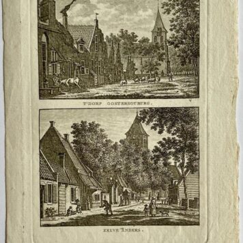 Antieke prent Zeeland: 't Dorp Oostersouburg (Oost-Souburg) / Zelve Anders.