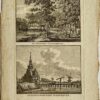Antieke prent Zeeland: De Seispoort te Middelburg. / De Vlissingsche Poort te Middelburg.