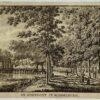 Antieke prent Zeeland: De Seispoort te Middelburg.