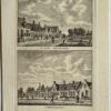 Antieke prent Zeeland: 't Dorp Kruiningen. / 't Zelve Anders.