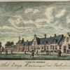 Antieke prent Zeeland gekleurd: 't Dorp Kruiningen. 't Zelve Anders.