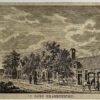 Antieke prent Zeeland: 't Dorp Krabbendyke.