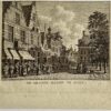 Antieke prent Zeeland: De Groote Markt te Goes.